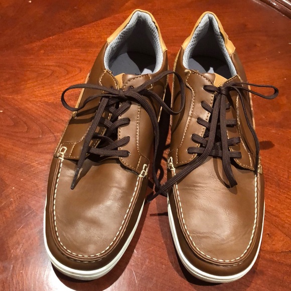 ALDO MENS LEATHER DRESS SNEAKERS SIZE 9 - Picture 2 of 5